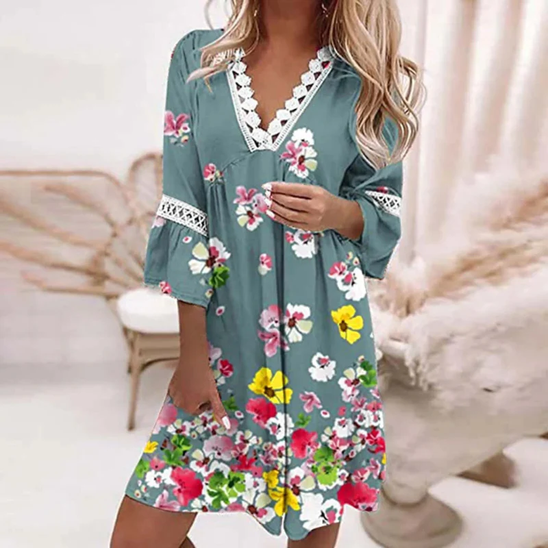 Damen luftiges Boho-Sommerkleid | Mini - Image 4