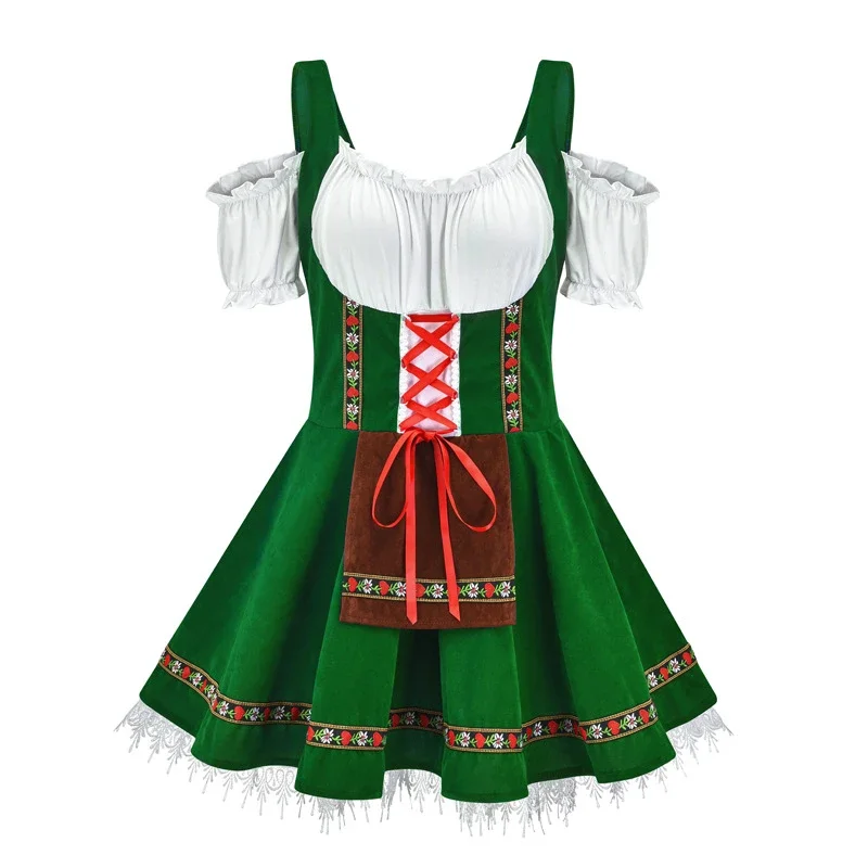 Damen Mini Elegante Oktoberfest Dirndl Kleid - Image 3