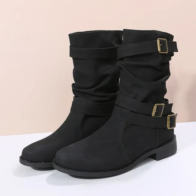 Damen Mittlere Wade Stiefel | Dirndl Schuhe