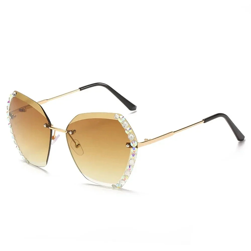 Damen Modisch Geometrisch Stil Sonnenbrille | Übergröße - Image 4