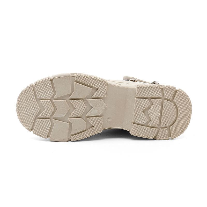 Damen modische High-Top Sneakers mit seitlichem Reißverschluss und dämpfender Laufsohle - Image 2