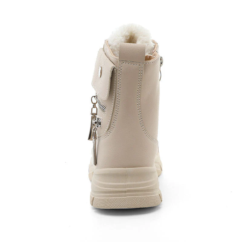 Damen modische High-Top Sneakers mit seitlichem Reißverschluss und dämpfender Laufsohle - Image 3