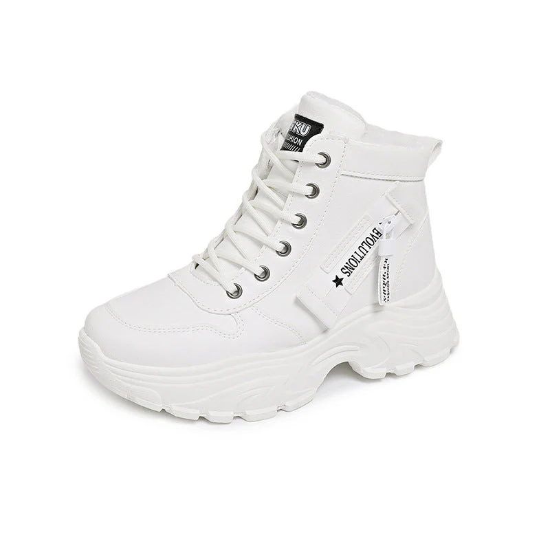Damen modische High-Top Sneakers mit trendy Reißverschluss und komfortablem Innenfutter - Image 5