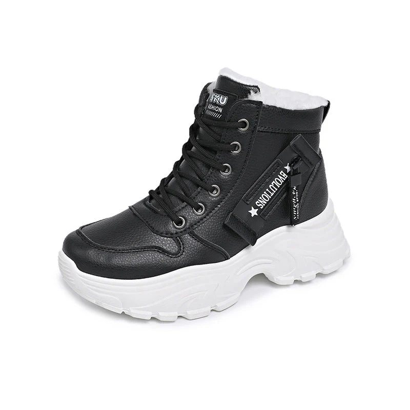 Damen modische High-Top Sneakers mit trendy Reißverschluss und komfortablem Innenfutter - Image 6