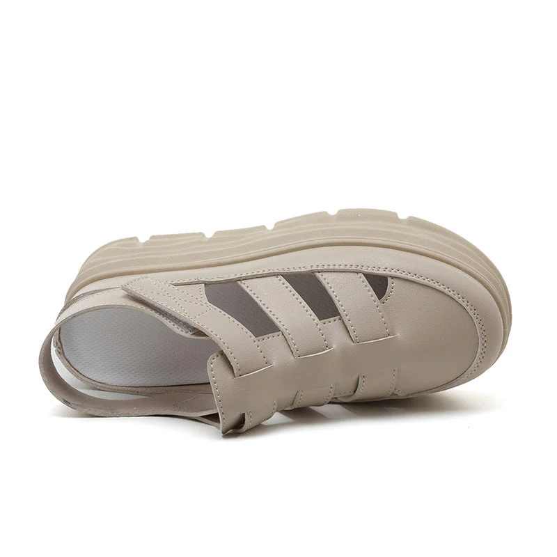 Damen modische Plateau Sandalen mit verstellbaren Riemen und dämpfender Sohle - Image 2