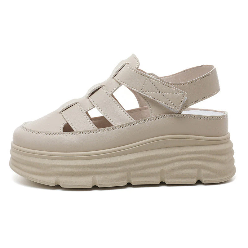 Damen modische Plateau Sandalen mit verstellbaren Riemen und dämpfender Sohle - Image 6
