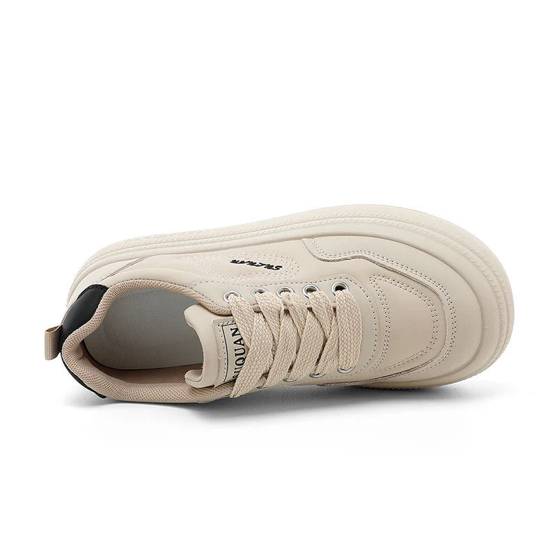 Damen modische Plateau-Sneaker mit atmungsaktiver Oberflächenstruktur und dämpfender Sohle - Image 3