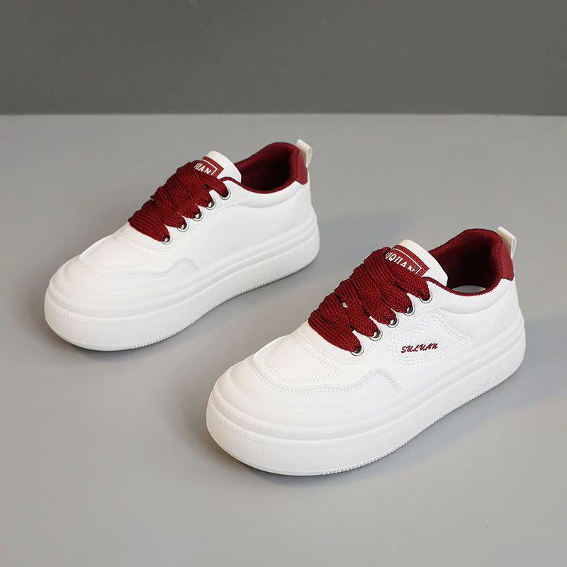 Damen modische Plateau-Sneaker mit atmungsaktiver Oberflächenstruktur und dämpfender Sohle - Image 5