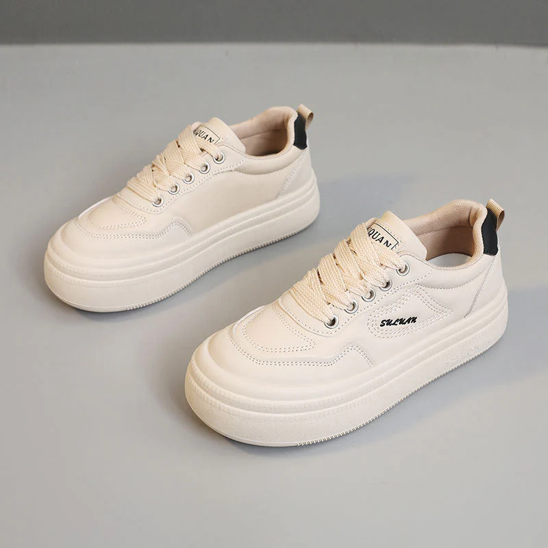 Damen modische Plateau-Sneaker mit atmungsaktiver Oberflächenstruktur und dämpfender Sohle - Image 6