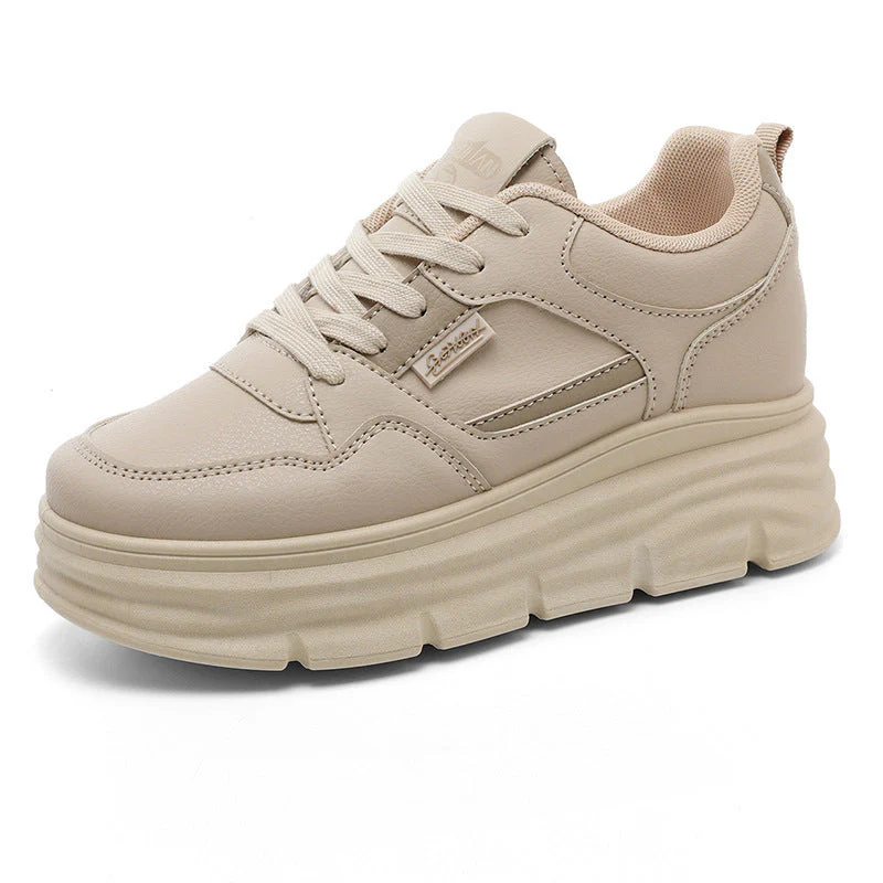 Damen modische Plateau-Sneaker mit dämpfender Sohle und atmungsaktivem Obermaterial - Image 4