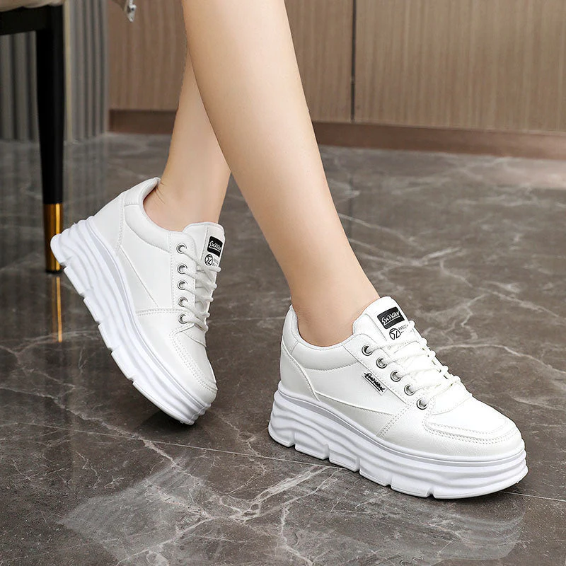 Damen modische Plateau-Sneaker mit rutschfester Sohle und bequemer Polsterung - Image 3