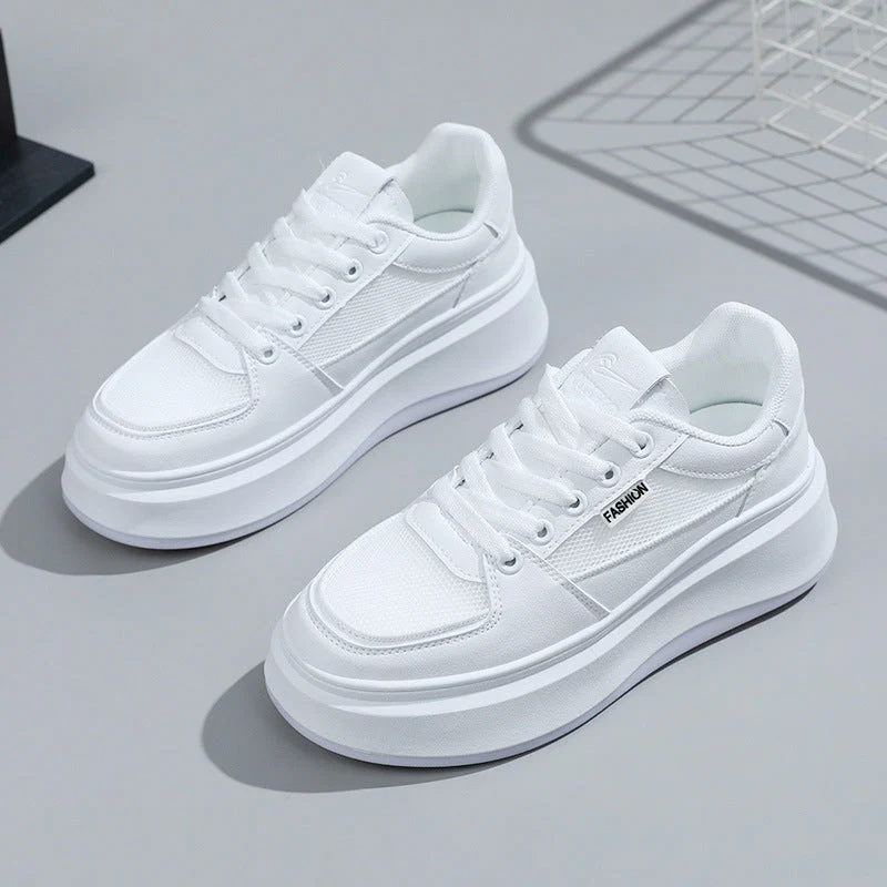 Damen modische Plateau Sneakers mit atmungsaktivem Netzmaterial und schockabsorbierender Sohle - Image 5
