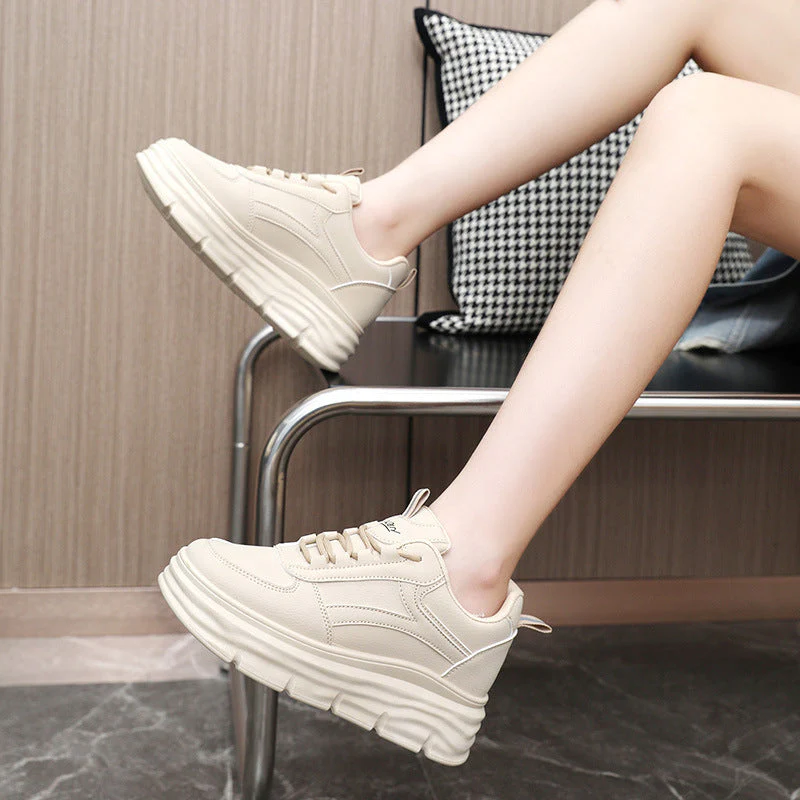 Damen modische Plateau Sneakers mit dämpfender Laufsohle und atmungsaktivem Obermaterial - Image 2