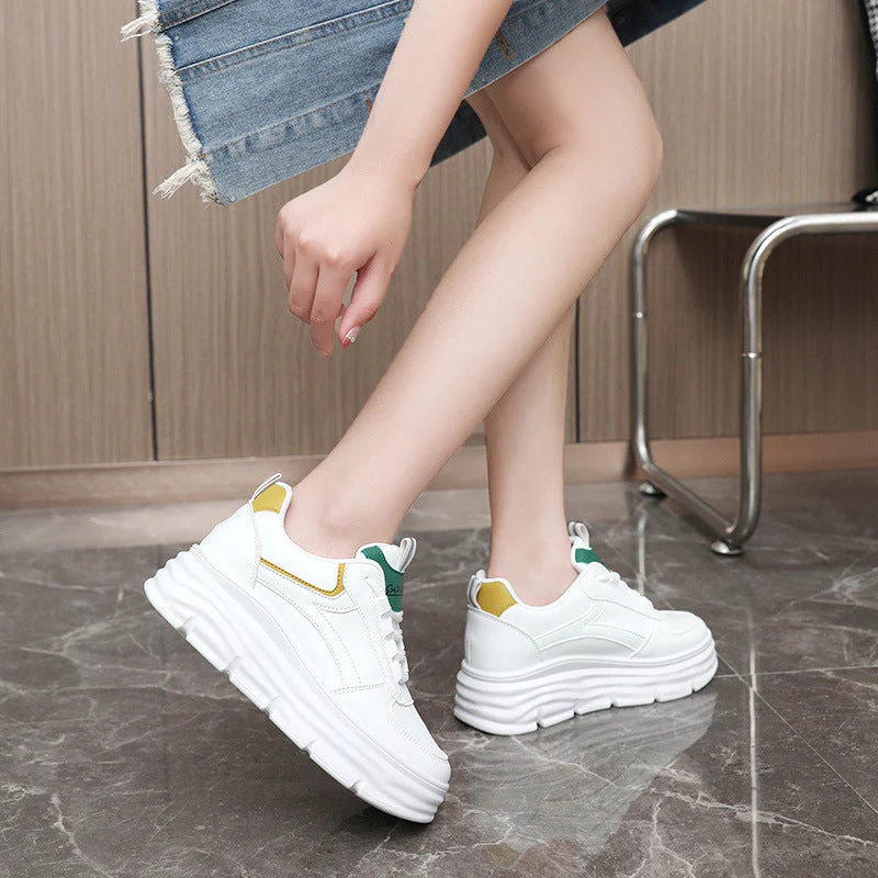 Damen modische Plateau Sneakers mit dämpfender Laufsohle und atmungsaktivem Obermaterial - Image 3