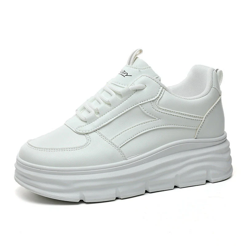 Damen modische Plateau Sneakers mit dämpfender Laufsohle und atmungsaktivem Obermaterial - Image 4