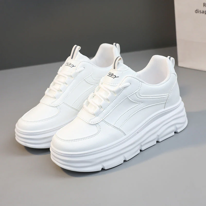 Damen modische Plateau Sneakers mit dämpfender Laufsohle und atmungsaktivem Obermaterial - Image 5
