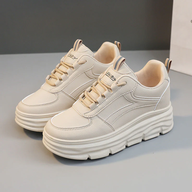 Damen modische Plateau Sneakers mit dämpfender Laufsohle und atmungsaktivem Obermaterial - Image 6
