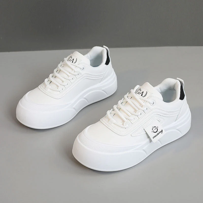 Damen modische Plateau Sneakers mit Sportprofil und atmungsaktivem Obermaterial - Image 5
