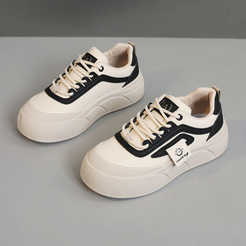 Damen modische Plateau Sneakers mit Sportprofil und atmungsaktivem Obermaterial - Image 6