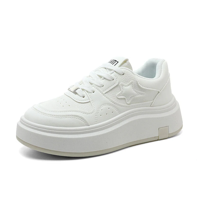 Damen Modische Plateausneaker mit sportlichem Design und atmungsaktiven Materialien