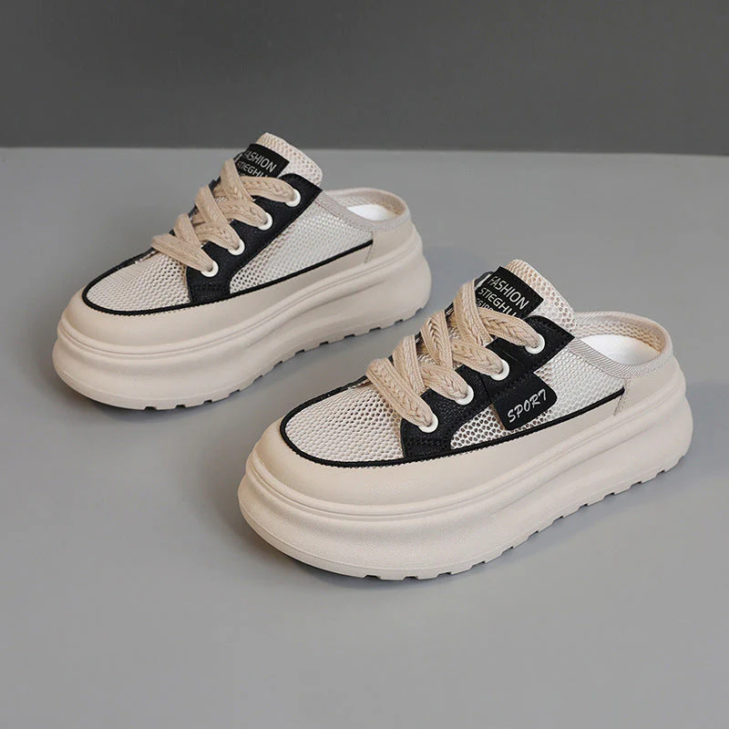 Damen modische Slip-ons mit atmungsaktiver Mesh-Oberfläche und dämpfendem Fußbett - Image 5