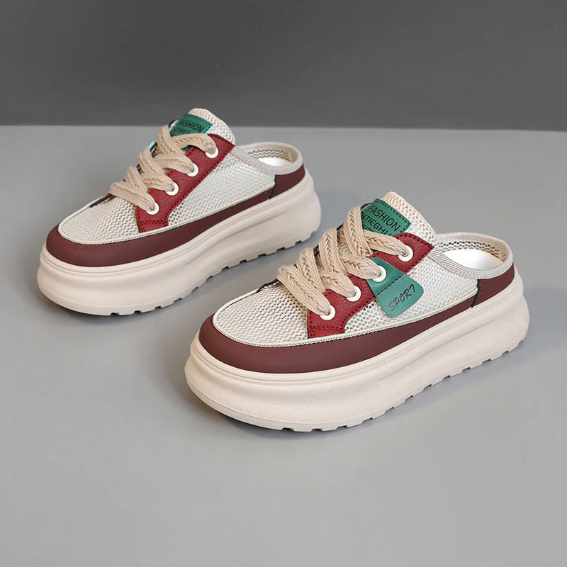 Damen modische Slip-ons mit atmungsaktiver Mesh-Oberfläche und dämpfendem Fußbett - Image 7
