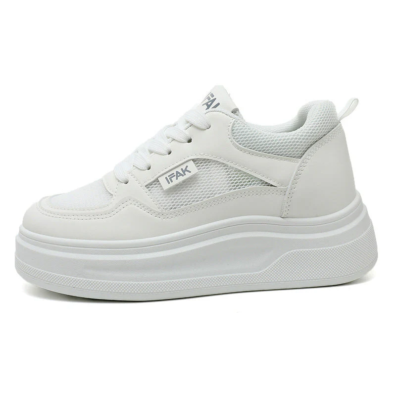 Damen Modische Sneaker mit erhöhtem Plateau und atmungsaktivem Mesh- - Image 5