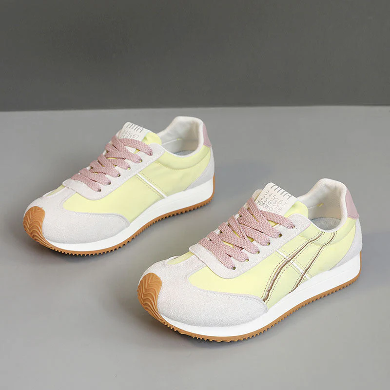 Damen modische Sneakers mit flexibler Laufsohle und stylishem Obermaterial