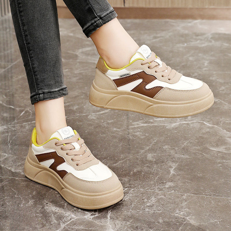Damen modische Sneakers mit rutschfester Laufsohle und atmungsaktivem Obermaterial
