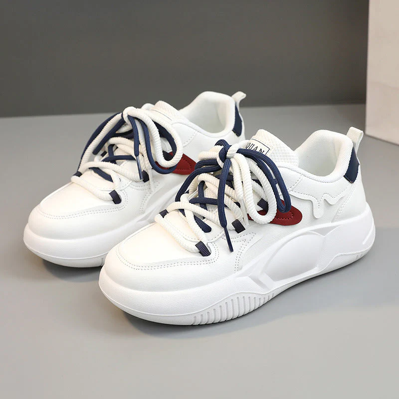 Damen modische Sport Sneakers mit praktischen Schnürsenkeln und dämpfender Laufsohle