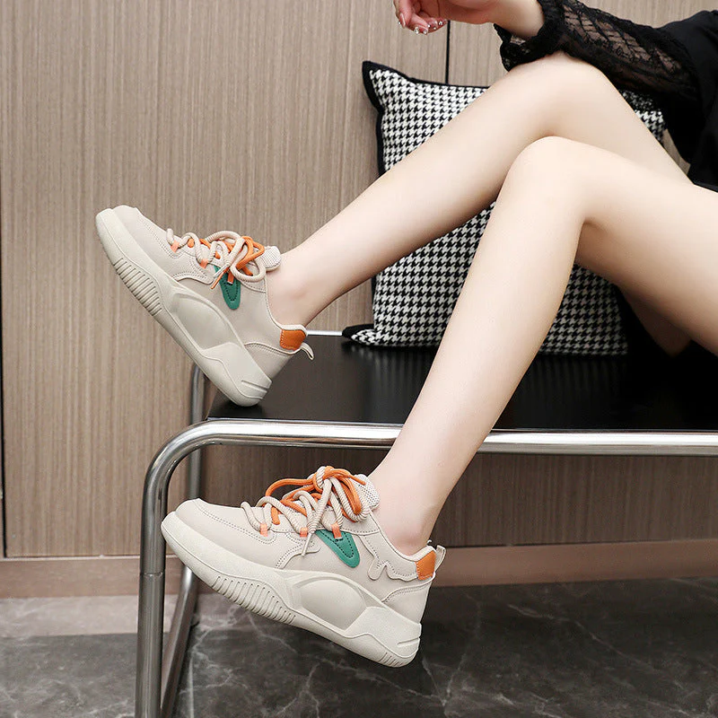 Damen modische Sport Sneakers mit praktischen Schnürsenkeln und dämpfender Laufsohle - Image 3