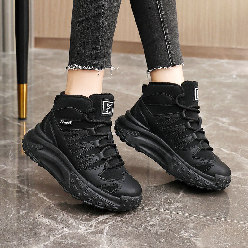 Damen modische Winter-Sneaker mit isolierendem Fleece-Futter und rutschfester Laufsohle - Image 3