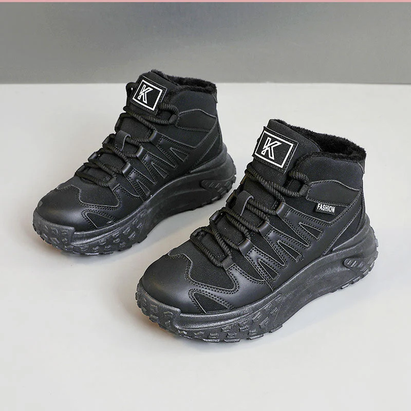Damen modische Winter-Sneaker mit isolierendem Fleece-Futter und rutschfester Laufsohle - Image 6