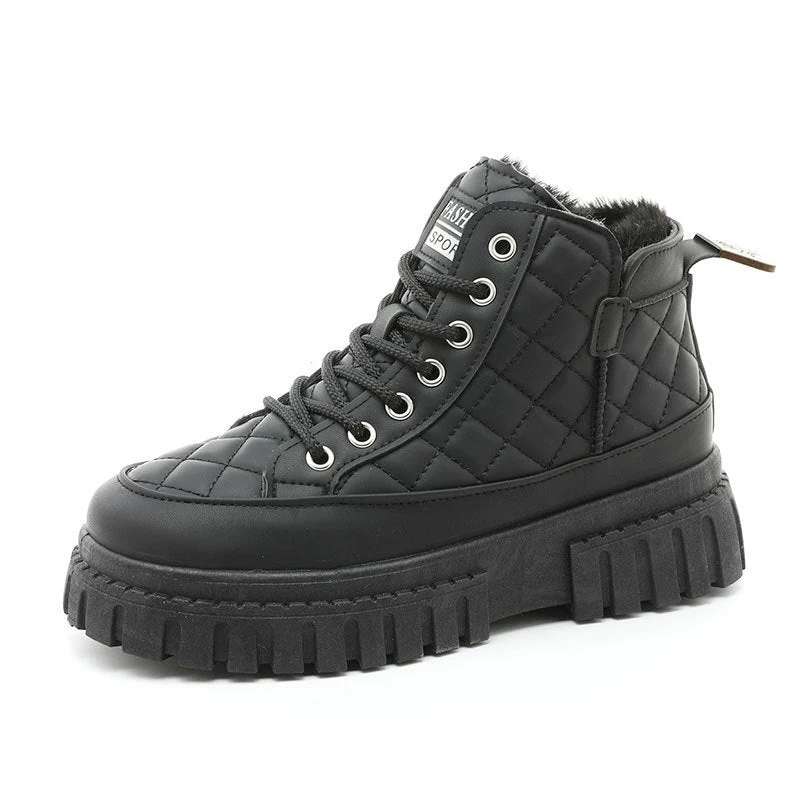 Damen modische Winterstiefel mit rutschfester Sohle und kuscheligem Innenfutter - Image 4