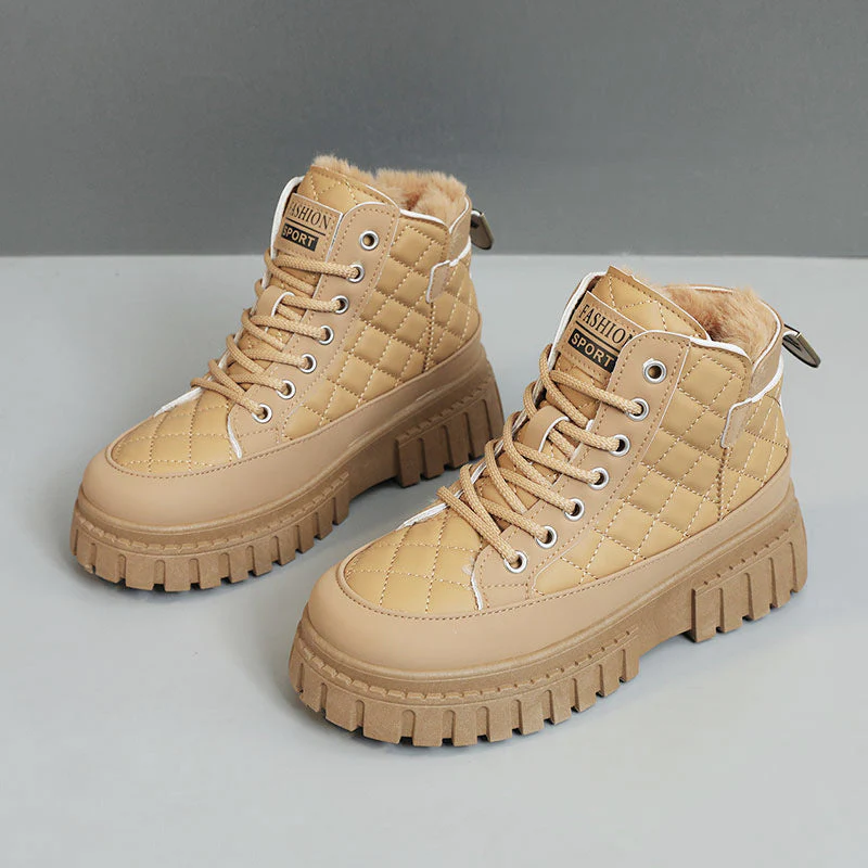 Damen modische Winterstiefel mit rutschfester Sohle und kuscheligem Innenfutter - Image 6