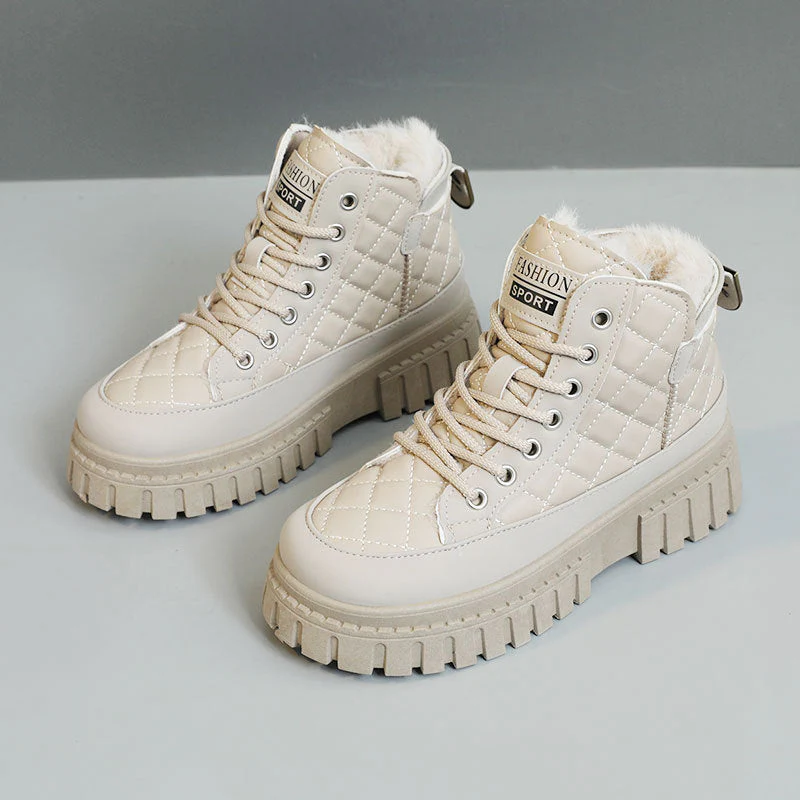 Damen modische Winterstiefel mit rutschfester Sohle und kuscheligem Innenfutter - Image 7