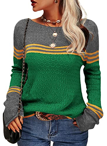 Damen Modischer Streifen-Pullover - Image 6