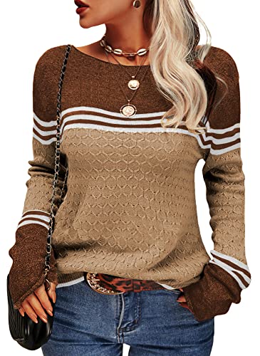 Damen Modischer Streifen-Pullover - Image 7