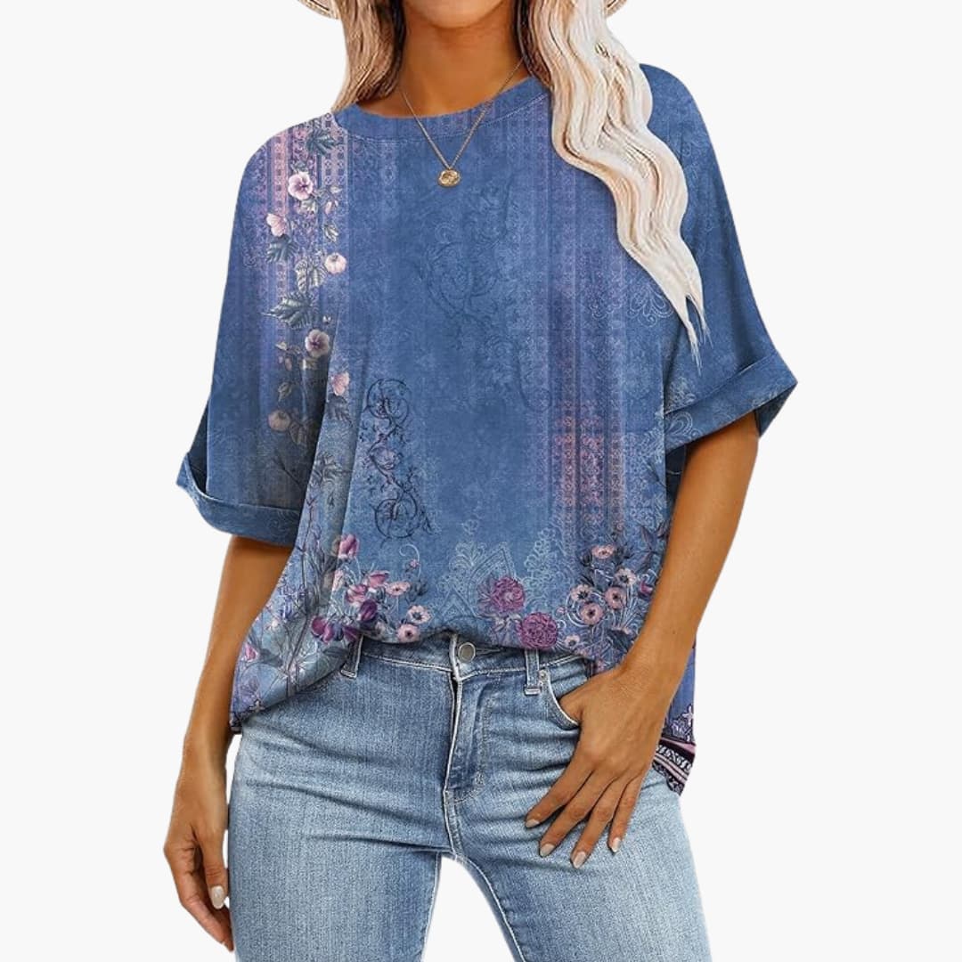 Damen Oversize T-Shirt mit Rundhals und kurzen Ärmeln - Image 7
