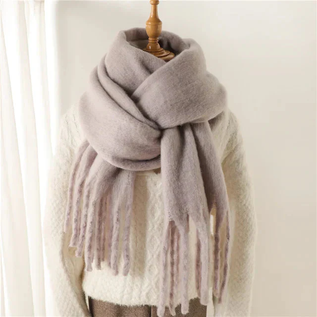Damen Oversized Schal Wolle
