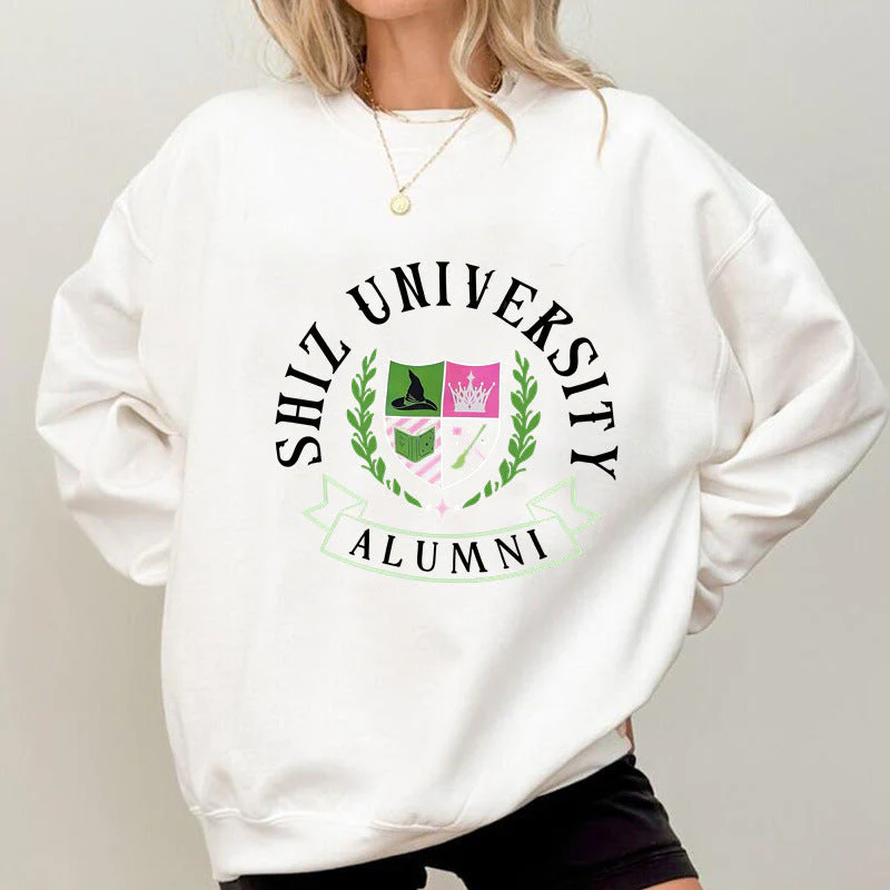 Damen Oversized Sweatshirt mit Universitätsemblem und lässigem Schnitt - Image 2