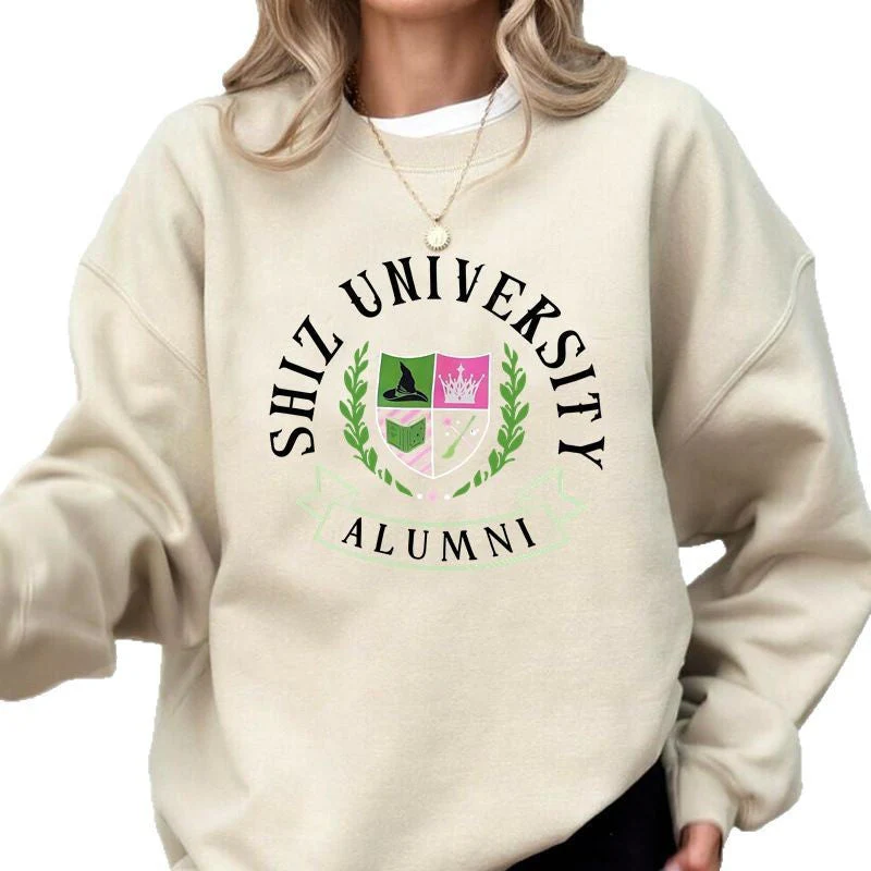 Damen Oversized Sweatshirt mit Universitätsemblem und lässigem Schnitt - Image 4