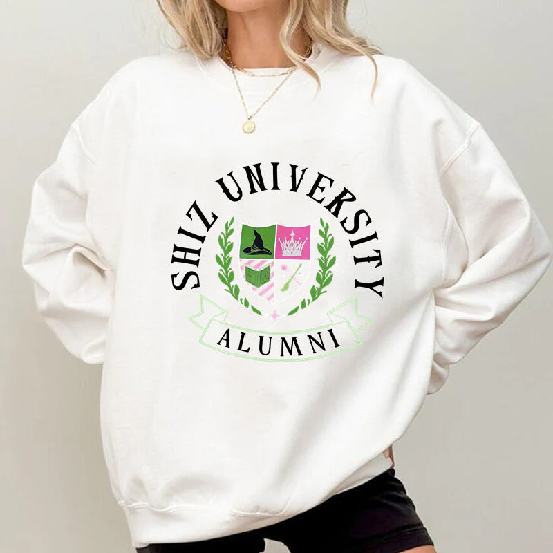 Damen Oversized Sweatshirt mit Universitätsemblem und lässigem Schnitt - Image 5