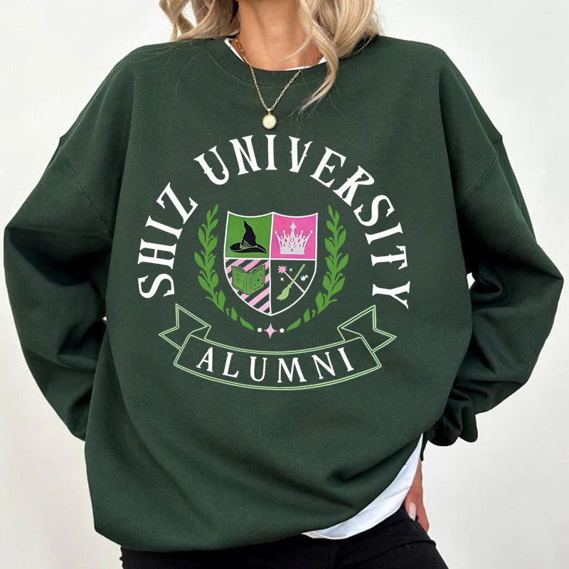 Damen Oversized Sweatshirt mit Universitätsemblem und lässigem Schnitt - Image 7