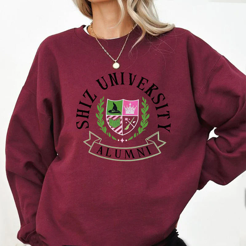Damen Oversized Sweatshirt mit Universitätsemblem und lässigem Schnitt - Image 8