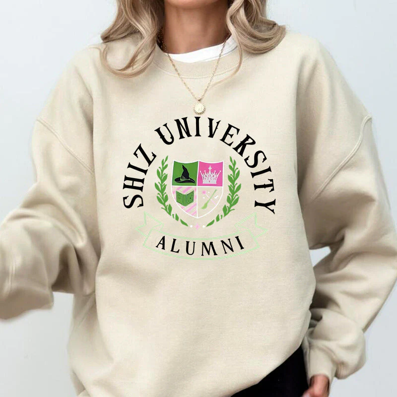 Damen Oversized Sweatshirt mit Universitätsemblem und lässigem Schnitt - Image 9