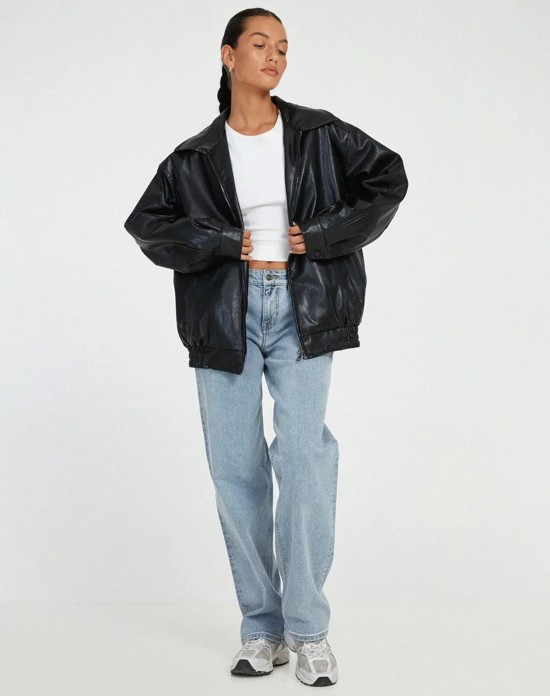 Damen oversized trendige Jacke | Lang - Image 6