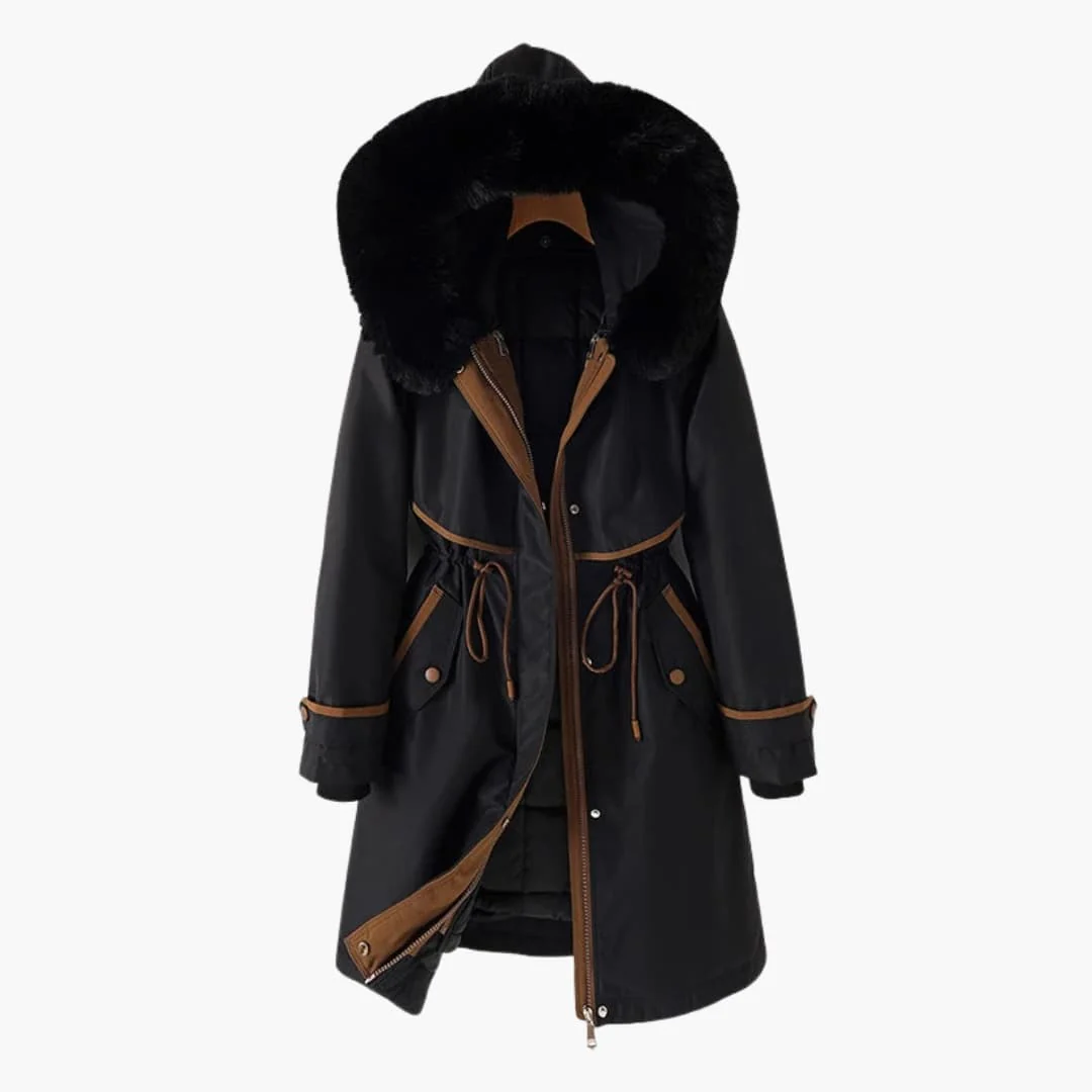 Damen Parka Jacke mit Kapuze