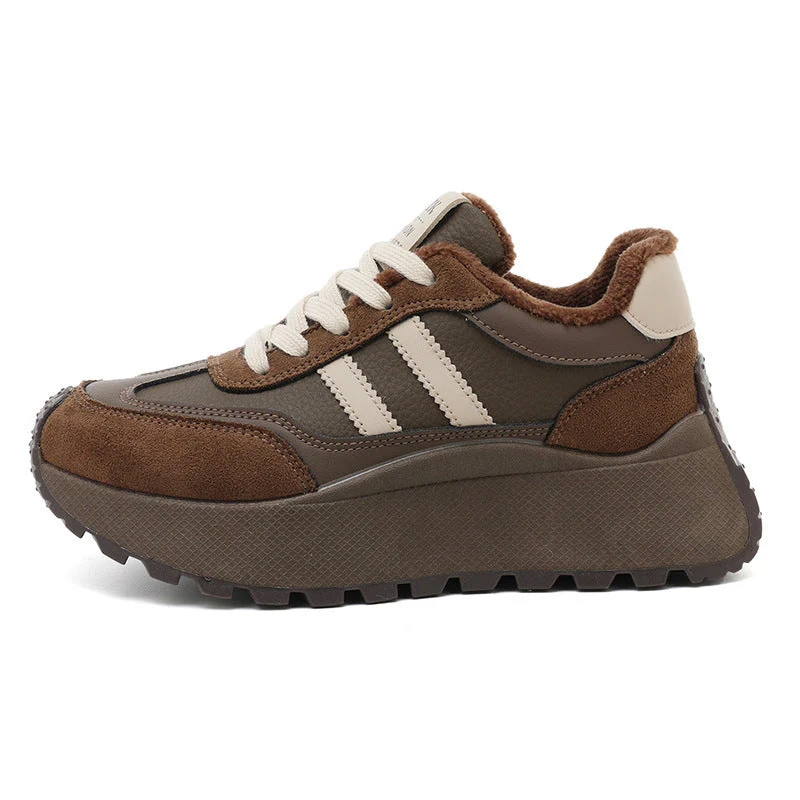 Damen Plateau Sneakers mit weich gefüttert Innenausstattung und modischen Akzenten - Image 5