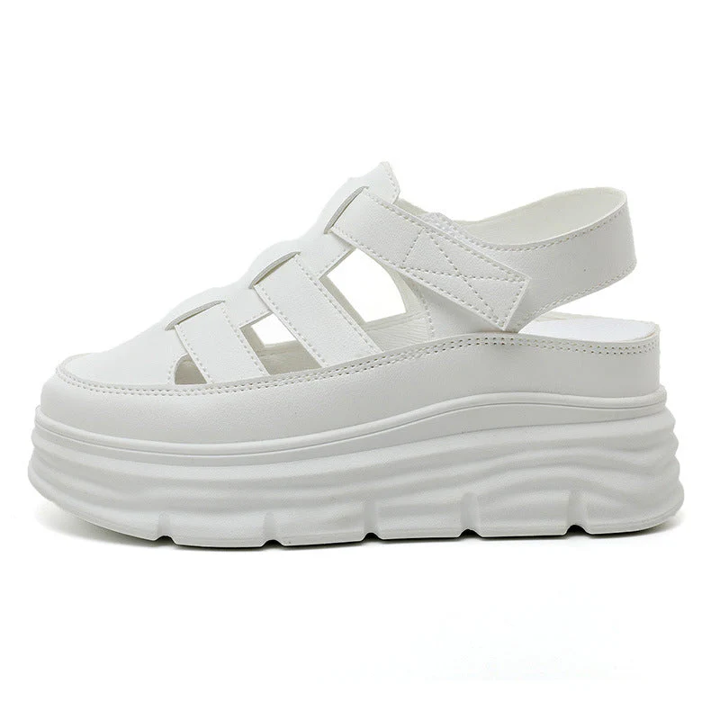 Damen Plattform-Sandalen mit verstellbarem Riemen und rutschfester Sohle - Image 5